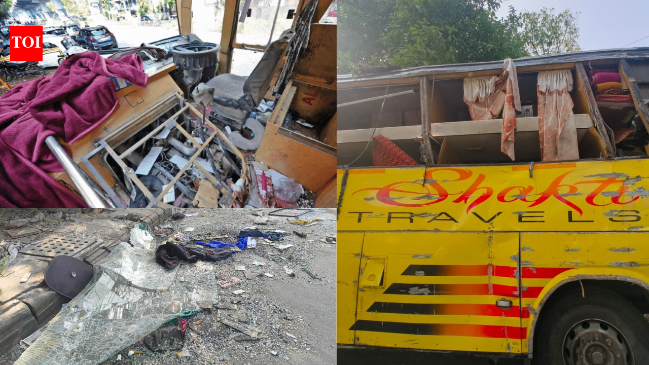 ‘Was told to slow down’: Speeding Jaipur–Delhi private bus overturns near Jhandewalan leaves 2 dead, 21 injured