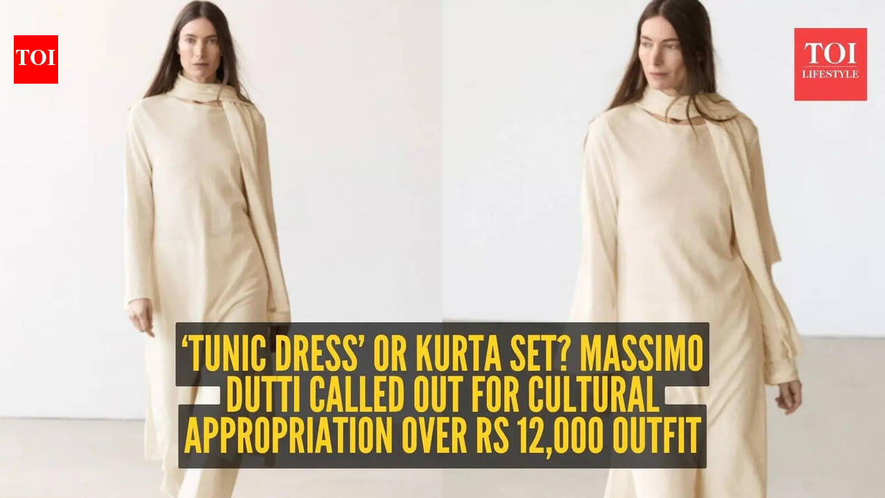 Massimo Dutti’s Rs 12,000 ‘tunic dress’ triggers cultural appropriation debate – “It’s just a kurta set” – The Times of India