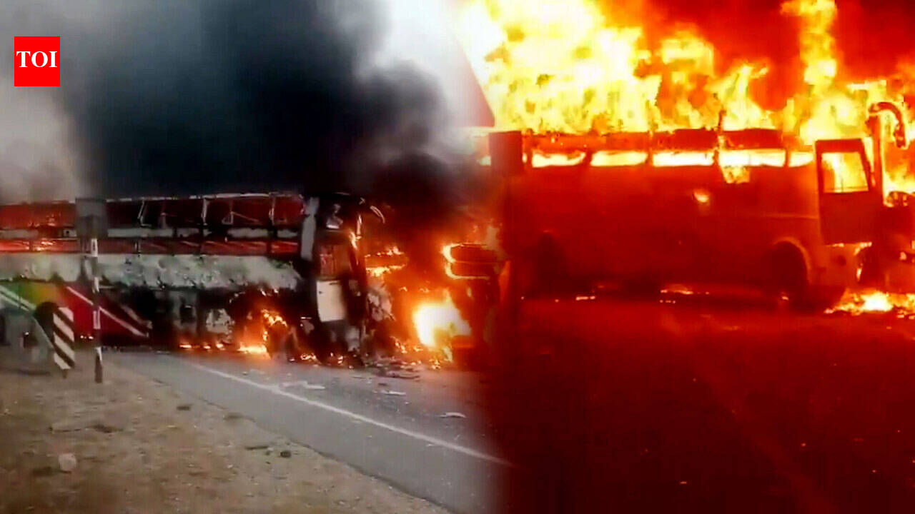 At Least 14 Dead, 20 Injured After Private Bus Collides With Lorry In ...