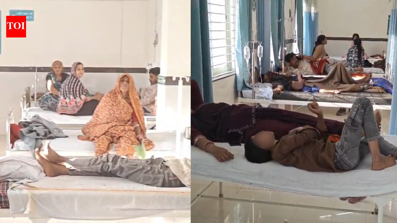 Medical teams assisting guests experiencing food poisoning symptoms after a wedding feast in Sehore, Madhya Pradesh.