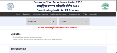 GATE COAP 2026 registration begins at coap2026.iitr.ac.in: Check steps to apply and key details here
