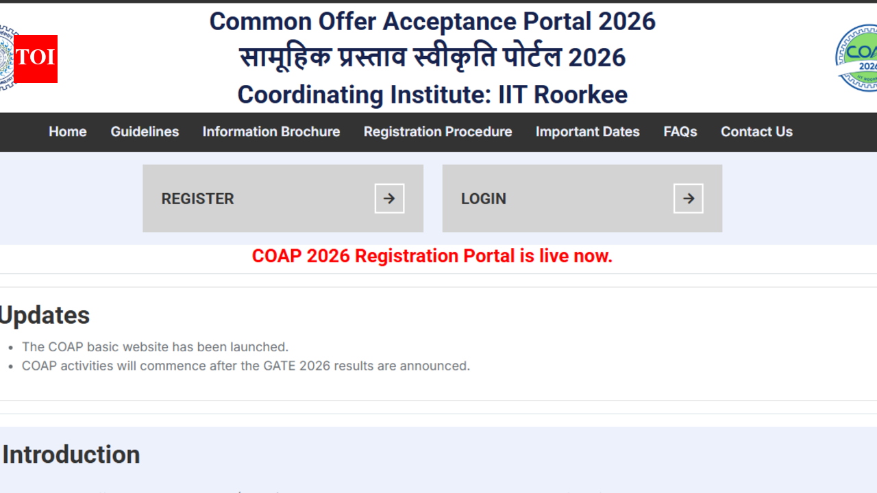 GATE COAP 2026 registration begins at coap2026.iitr.ac.in: Check steps to apply and key details here
