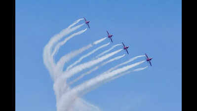 Sky over Sujanpur dazzles as Surya Kiran scripts spectacle