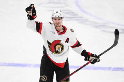 Ottawa Senators' Thomas Chabot to miss several months after broken-arm surgery following J.T. Miller's cross-check