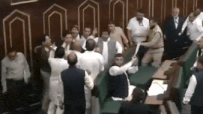  Massive ruckus in J&K Assembly as NC MLAs protest over killing of Iran's Ali Khamenei