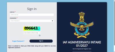 IAF Agniveervayu admit card released for 01/2027 intake: Direct link to download hall ticket here