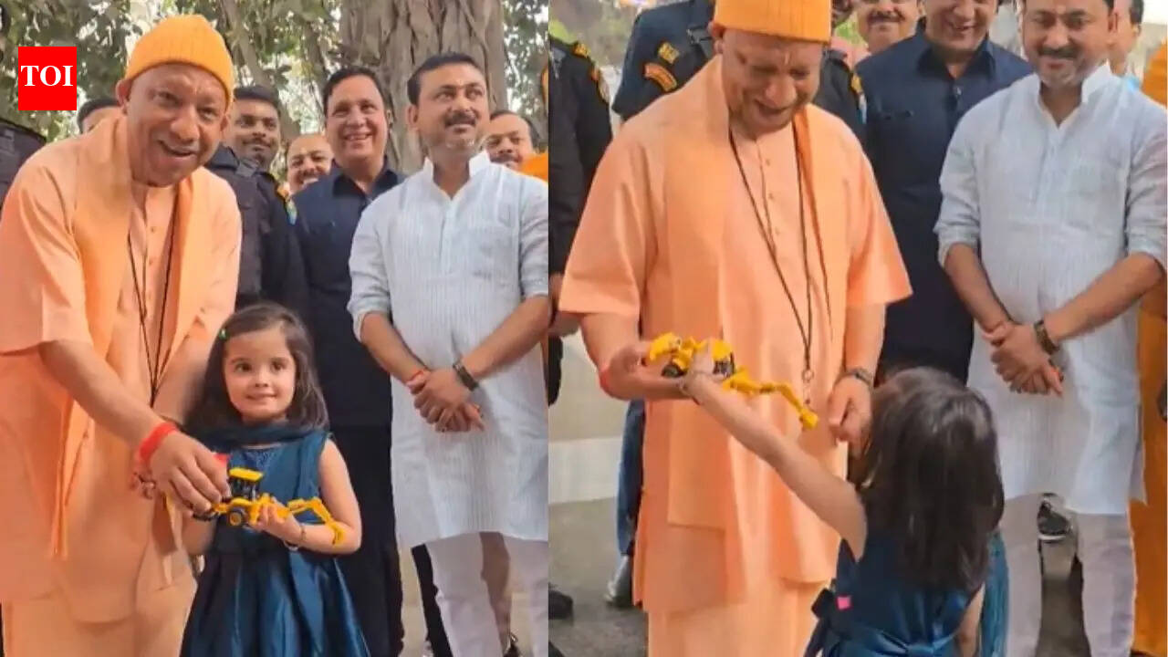 'Symbol of great trust': 5-year-old gifts toy bulldozer to UP CM Yogi Adityanath; watch
