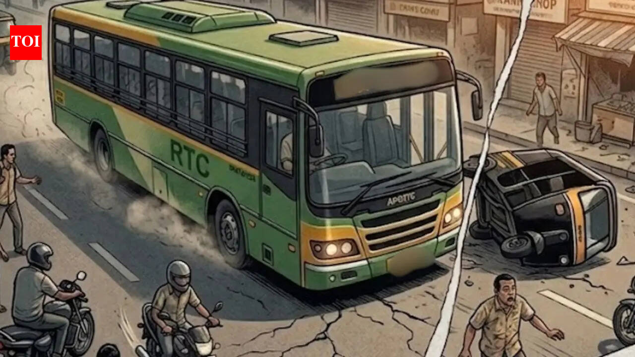 Mentally unstable man drives RTC bus for 500 metres, sparks panic in Visakhapatnam