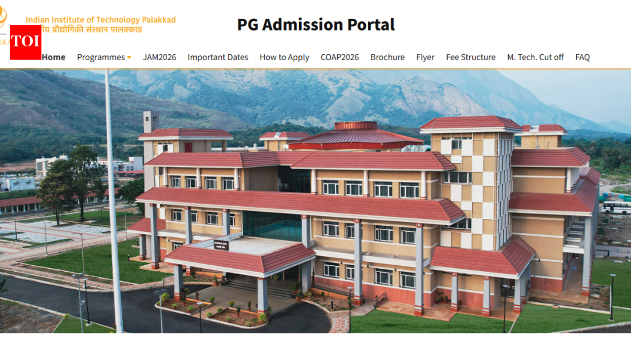 IIT Palakkad PG admissions 2026-27 open for MTech, MSc programmes; apply by April 25: Direct link to apply