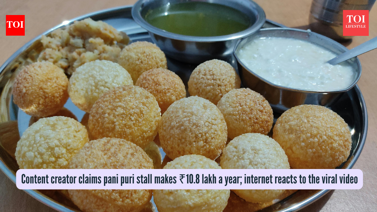 Content creator claims pani puri stall makes ₹10.8 lakh a year; internet reacts to the viral video