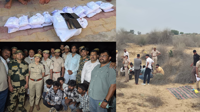 Five arrested as drone-smuggling heroin worth Rs 55 cr seized near Rajasthan border