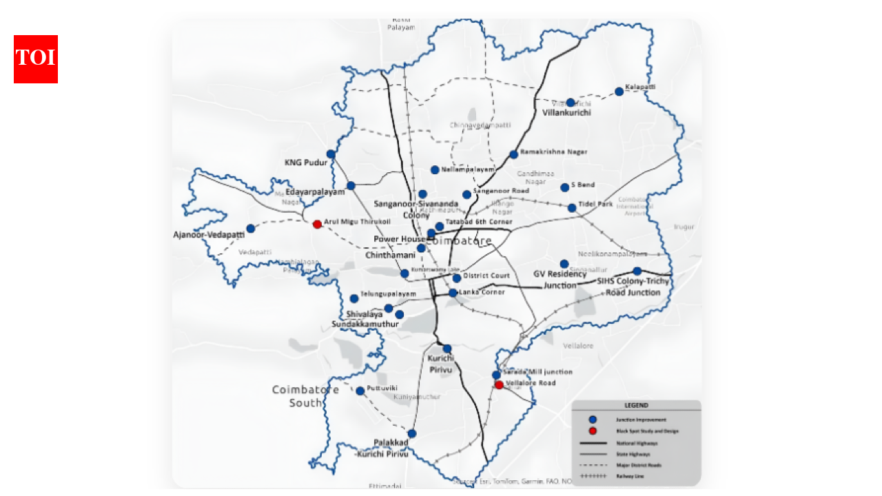Coimbatore corporation launches webpage for junction improvement projects