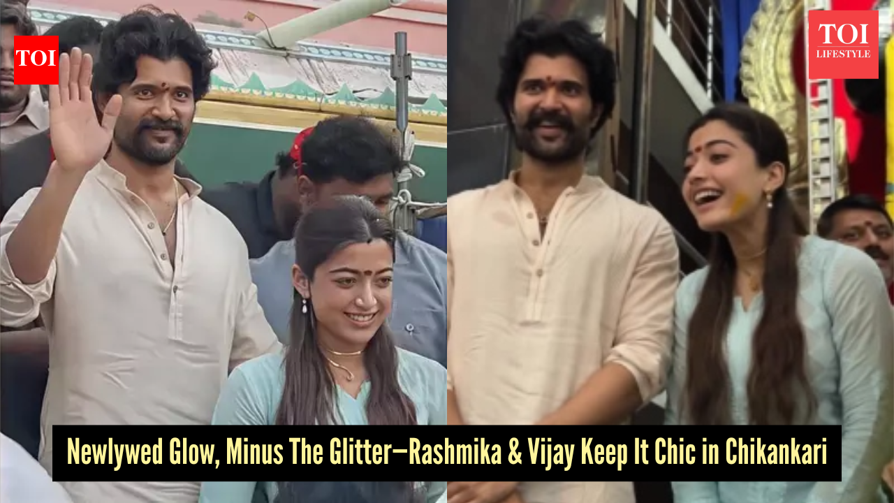Rashmika Mandanna and Vijay Deverakonda’s chikankari moment proves newlywed fashion doesn’t always have to be loud