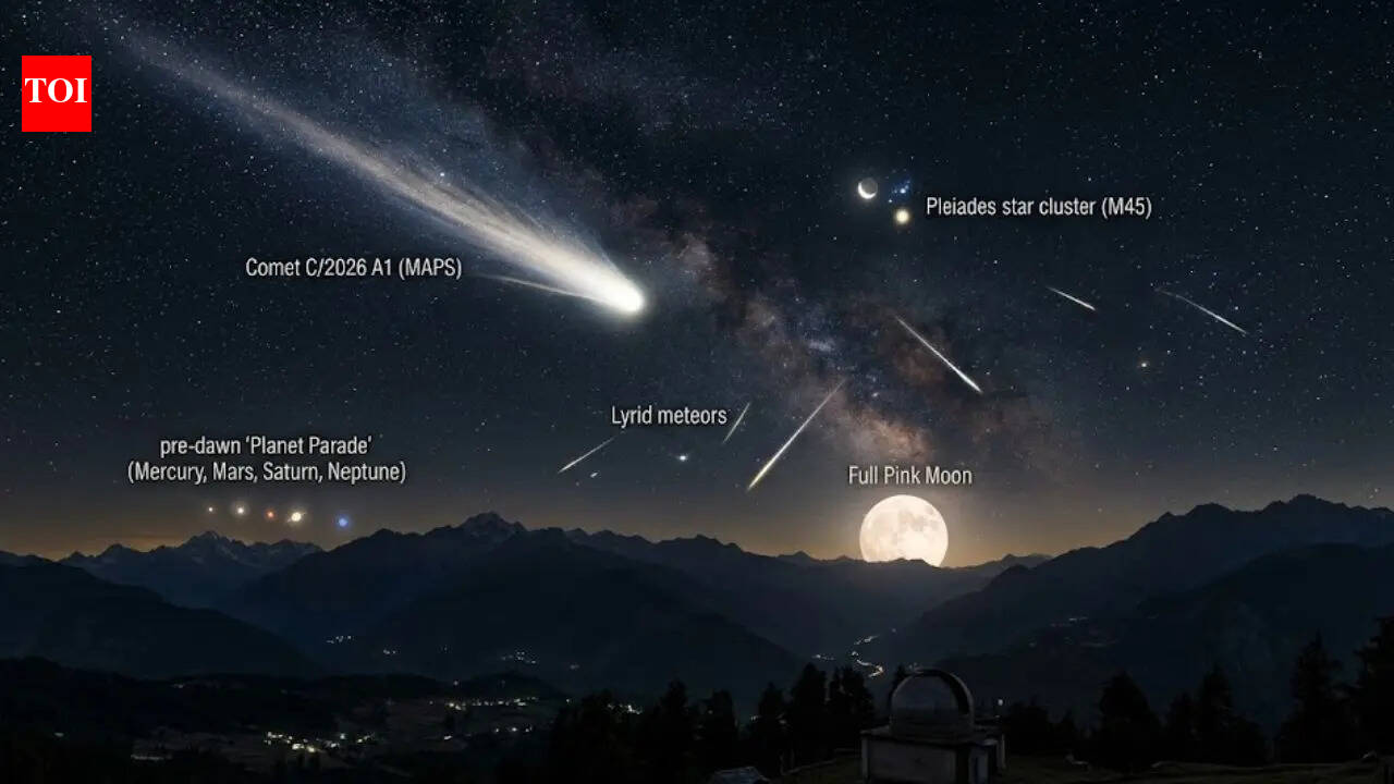 8 sky events in April 2026 you can’t miss: From a blazing comet to meteor storms