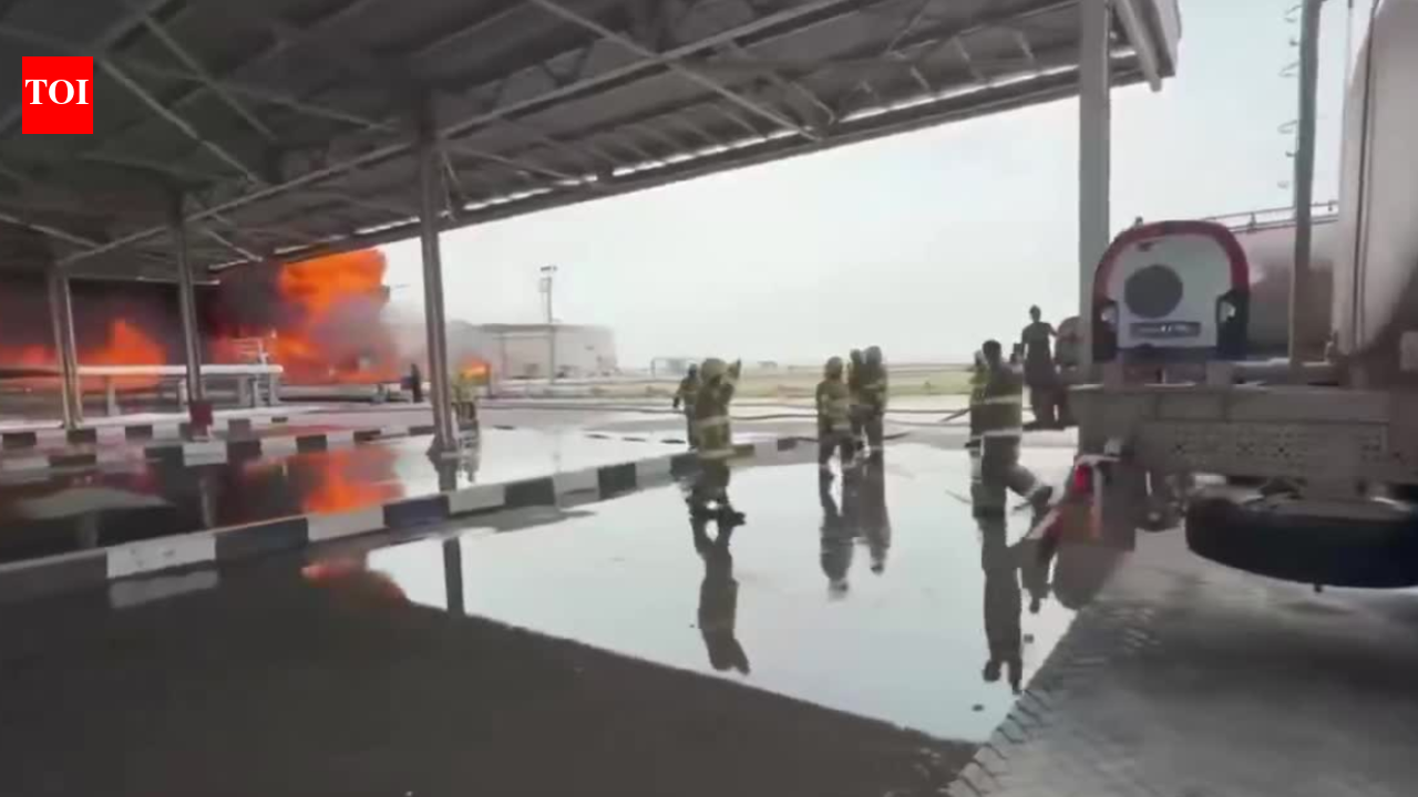Massive blaze at Kuwait airport after Iran drone strike, fuel tanks hit – The Times of India