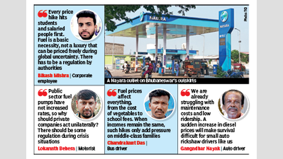 Pvt fuel retailer raises petrol, diesel prices, consumers cry foul