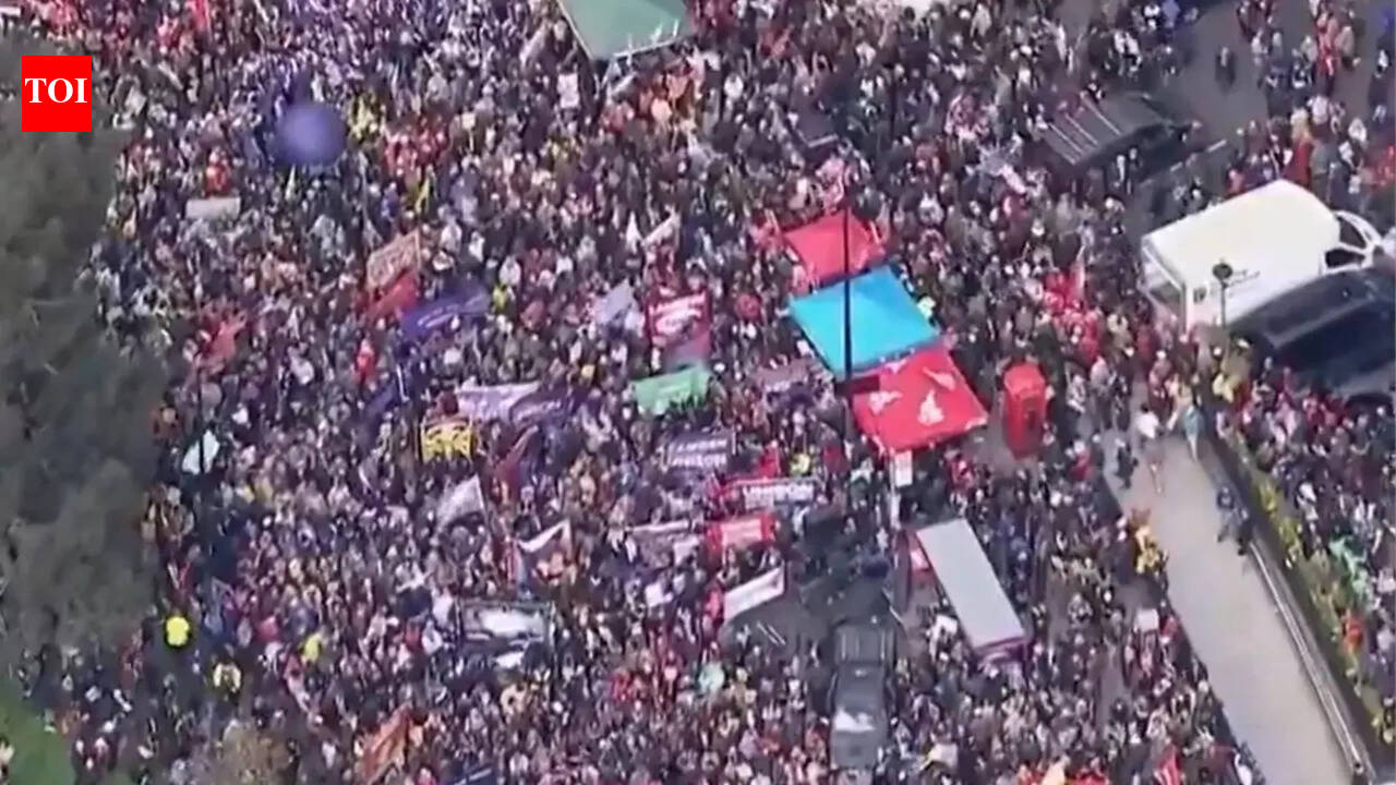 ‘Stand against politics of division’: Thousands join anti–far-right march in London — watch