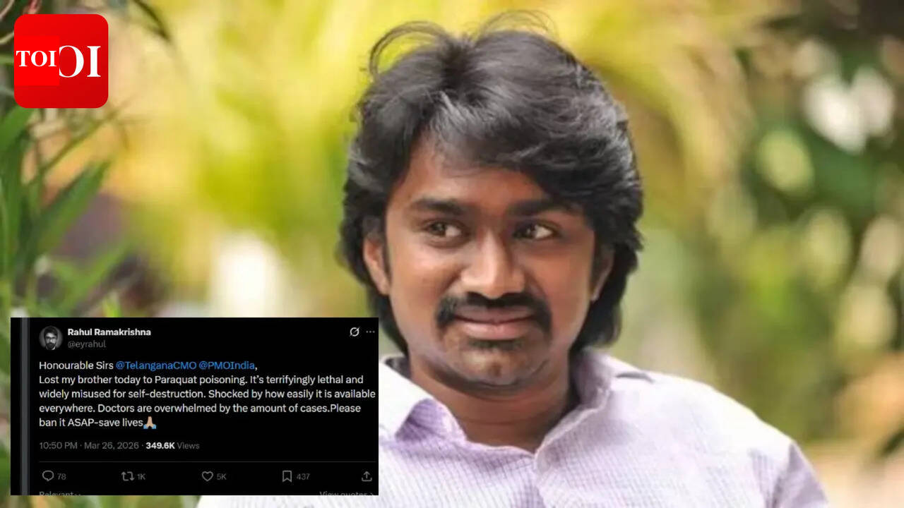 Actor Rahul Ramakrishna loses brother to paraquat poisoning; Calls it ‘Terrifyingly lethal’