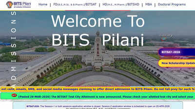 BITSAT 2026 city allotment released; slot booking window open till March 31