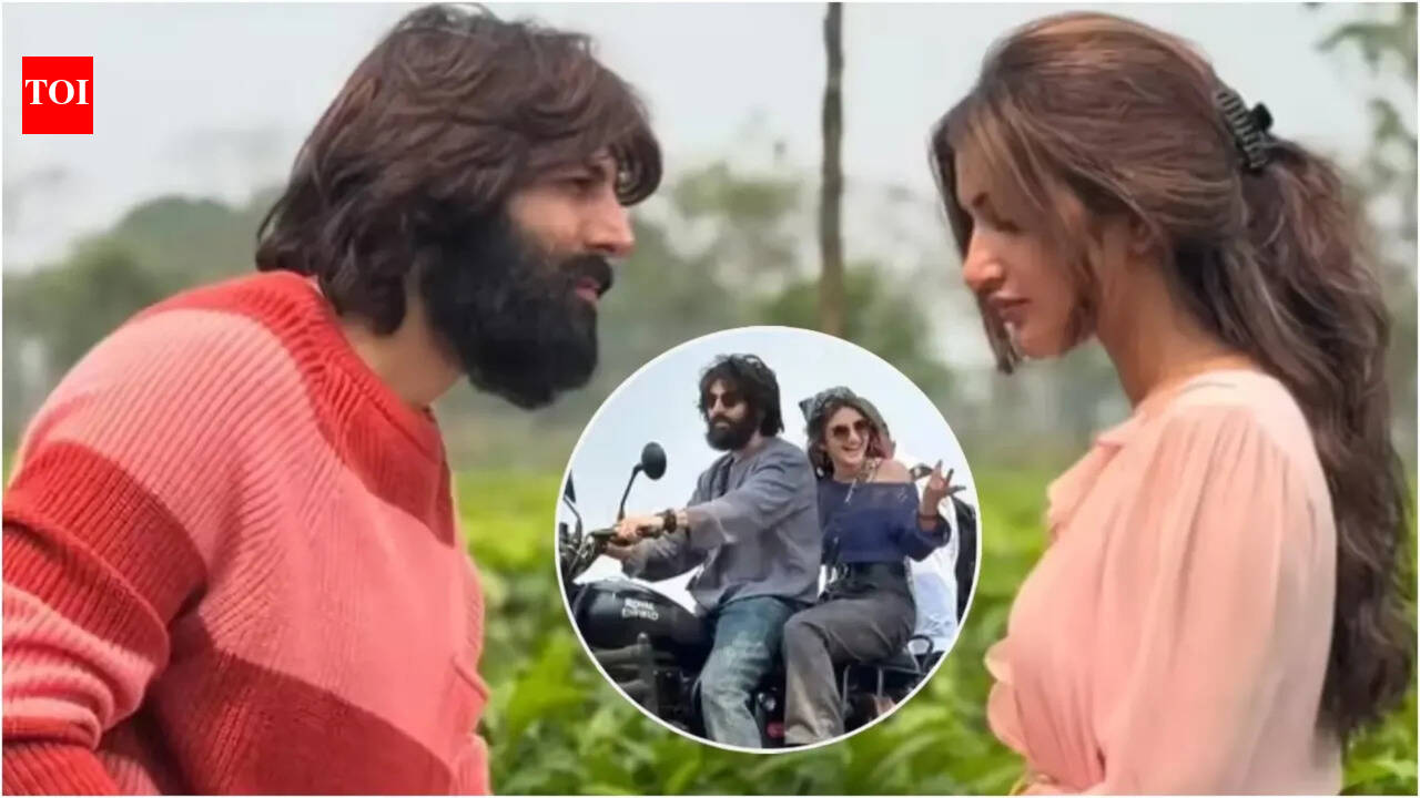 Kartik Aaryan sports rugged long hair and a beard in leaked pictures from the Anurag Basu film's Kashmir schedule - Reports