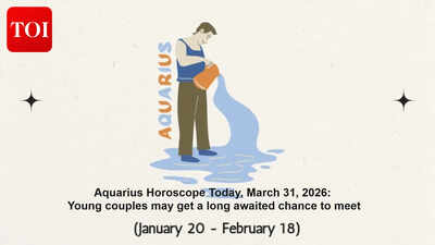 Aquarius Horoscope Today, March 31, 2026: Young couples may get a long awaited chance to meet