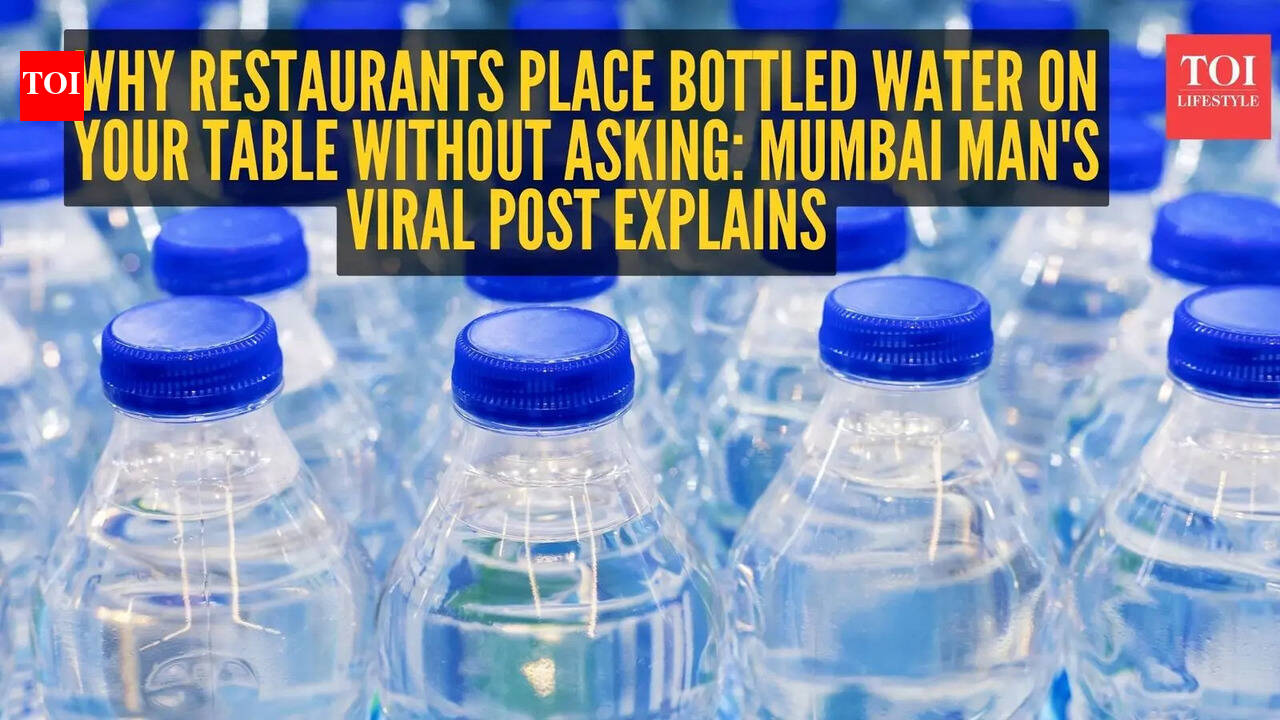 Why restaurants place bottled water on your table without asking: Mumbai man's viral post explains