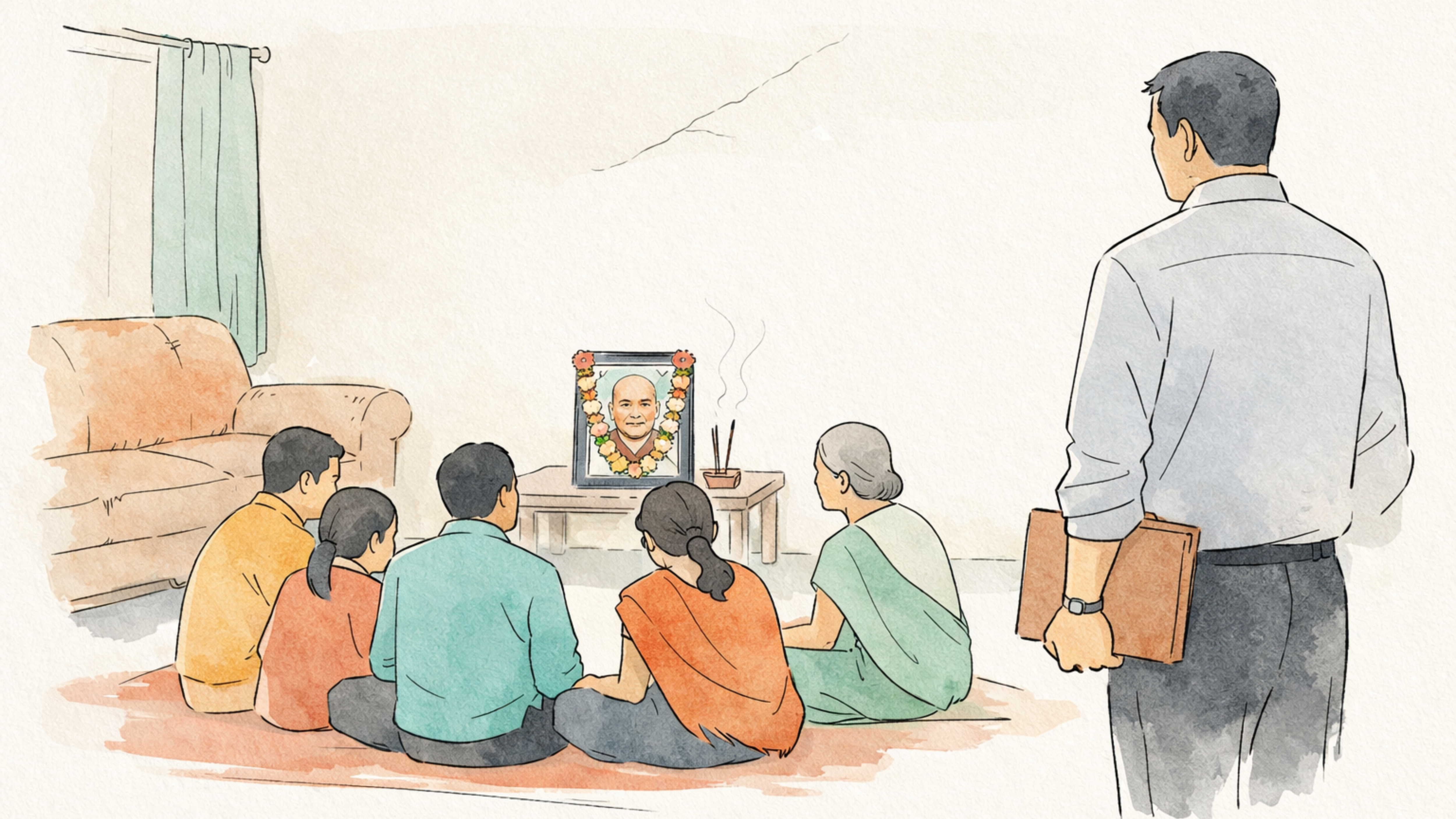 I met a man who goes to funerals for a living. Here's what he taught me about money