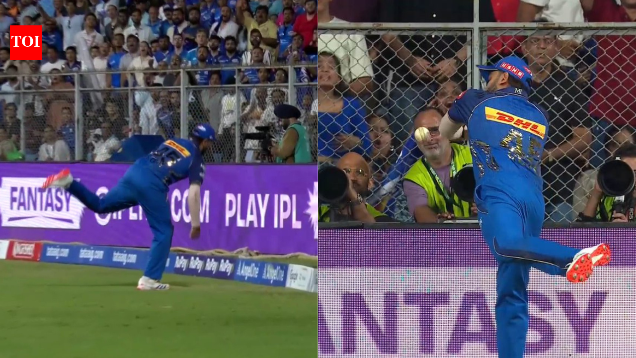 IPL 2026: Rohit Sharma shell-shocked after dropping sitter off Raghuvanshi - Watch