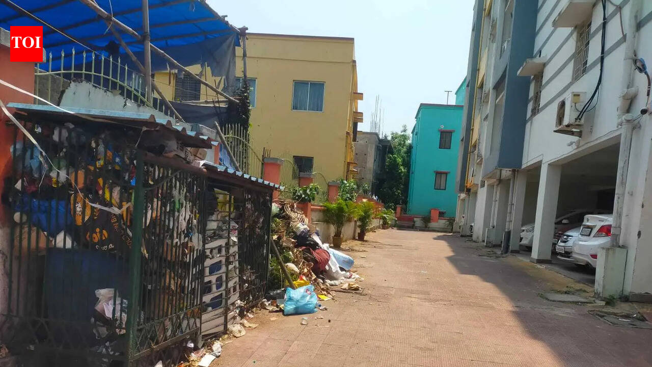 Garbage lies unattended in city housing societies over user fee dispute