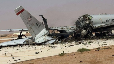 Target hit by Iran: Images show destroyed US E-3 Sentry at Saudi Arabia's Prince Sultan base