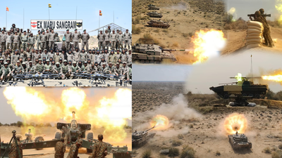 Indian Army holds Maru Sangram in Jaisalmer, showcases combat readiness