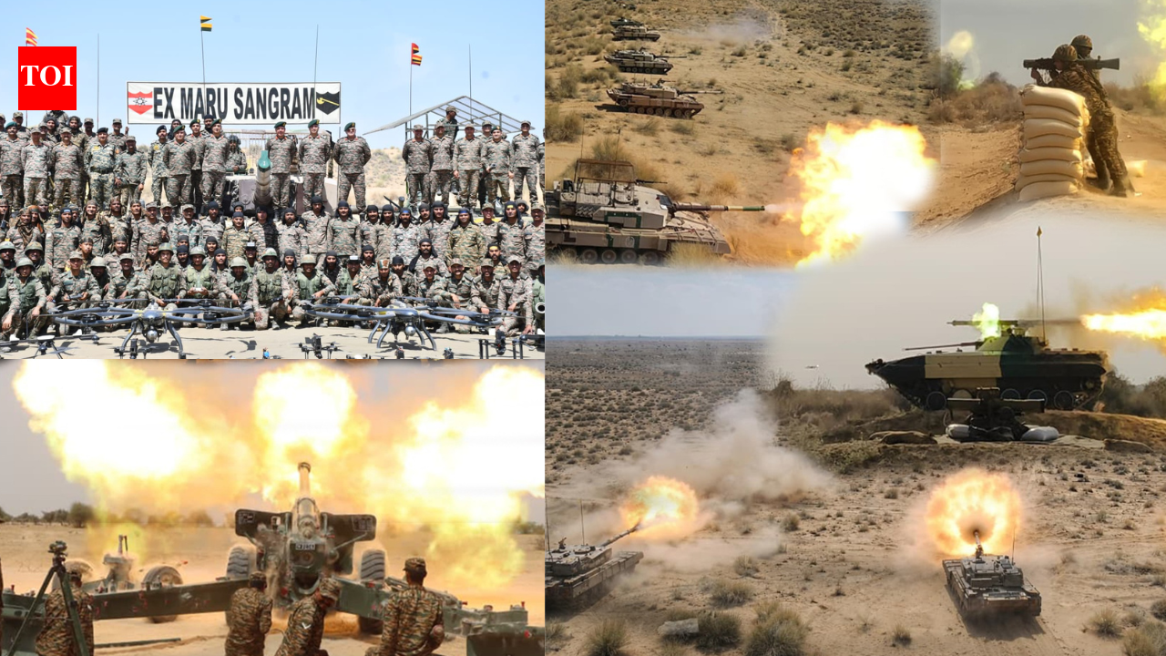 Indian Army holds Maru Sangram in Jaisalmer, showcases combat readiness