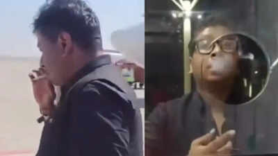 Unruly passenger filmed smoking on Mumbai airport tarmac, threatens airline staff