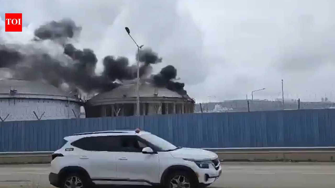Watch: Massive blaze engulfs Israeli oil refinery after Hezbollah claims attack