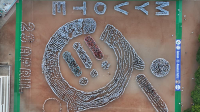 Namakkal district sets world record for largest voter awareness human formation