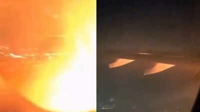 Watch: Engine fire forces US-bound Delta flight to make emergency landing in Brazil, passengers panic mid-air