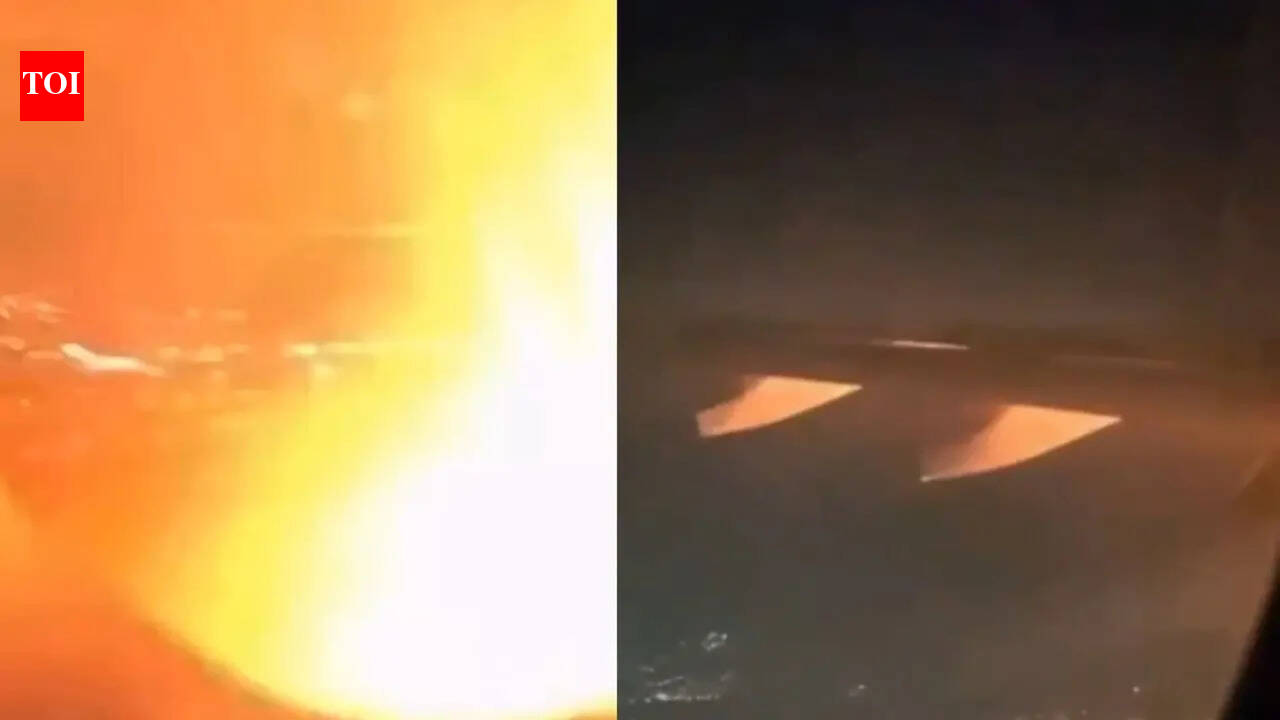 Watch: Engine fire forces Delta flight to make emergency landing in Brazil, passengers panic mid-air