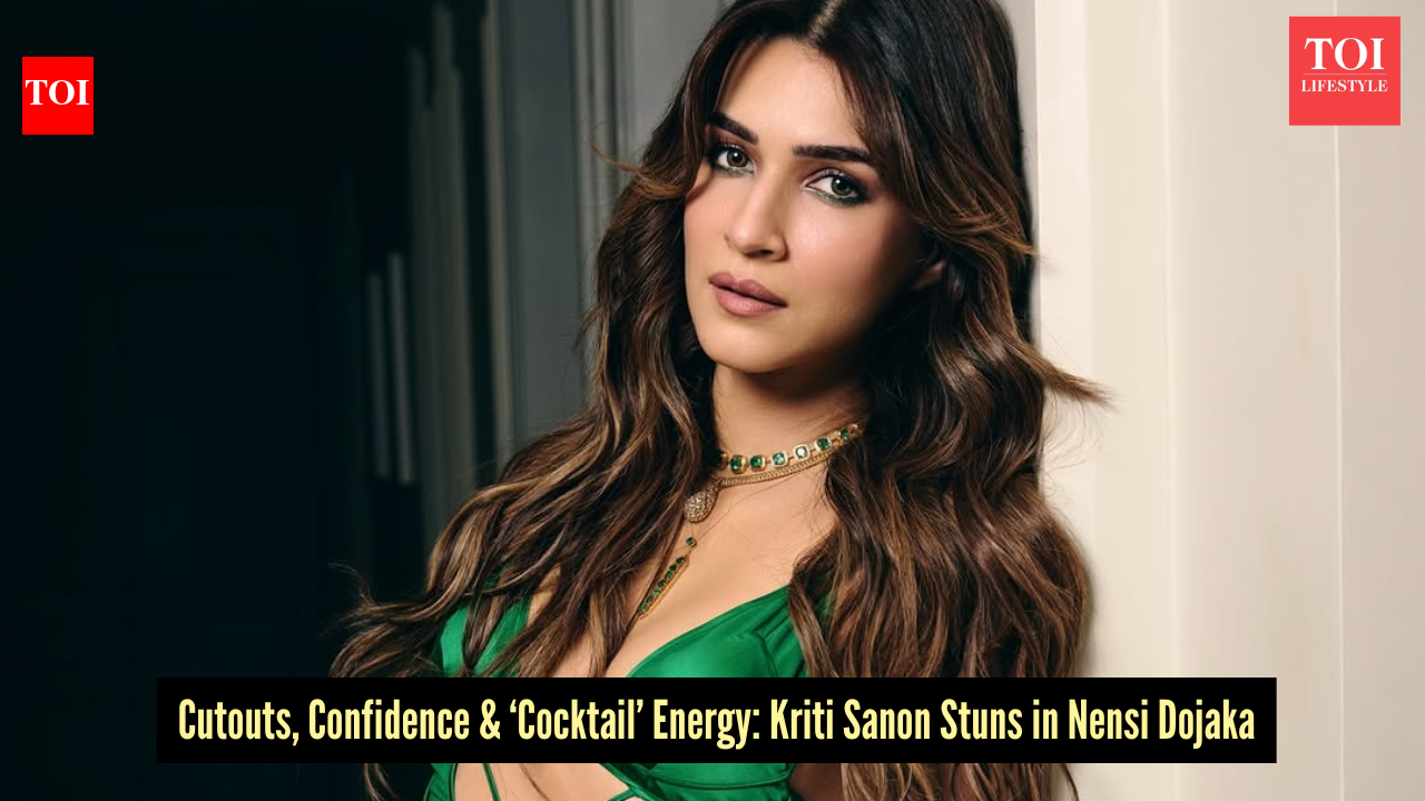 Is Kriti Sanon channelling her ‘Cocktail’ era already? This Nensi Dojaka bold cutout gown look says 'yes'