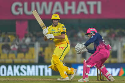 CSK Jamie Overton surpasses MS Dhoni, sets new record in defeat vs RR | Cricket News – The Times of India