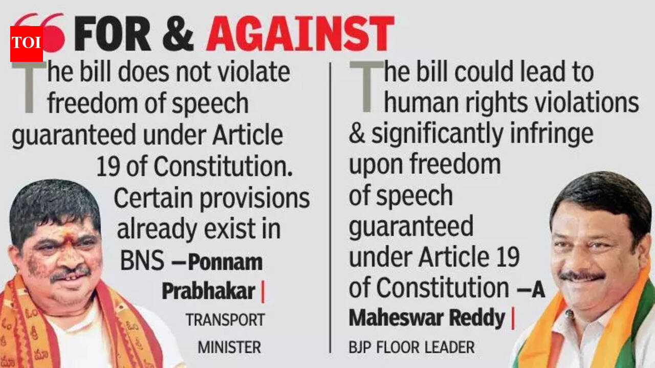 Amid opposition concerns, assembly sends hate speech bill to select ...
