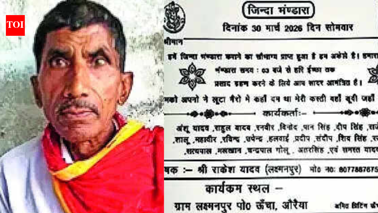 Suspecting kin might skip ritual due to financial constraints, UP man hosts own ‘terahvi’, feeds 1,900