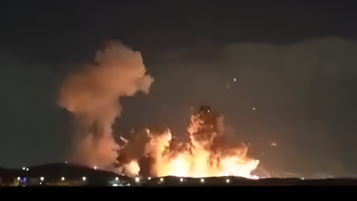 Trump shares video of massive explosions in Iran's Isfahan following US-Israeli strikes; bunker-busters used?