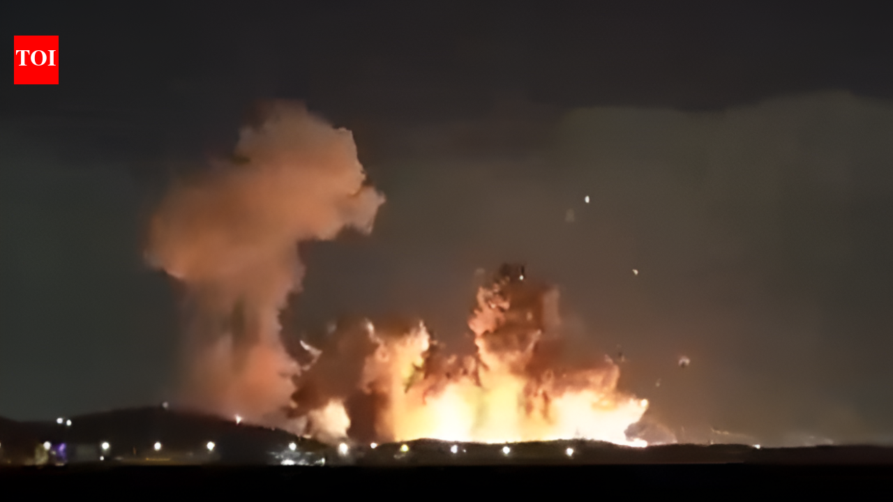 Trump shares video of massive explosions in Iran's Isfahan following US-Israeli strikes; bunker-busters used?
