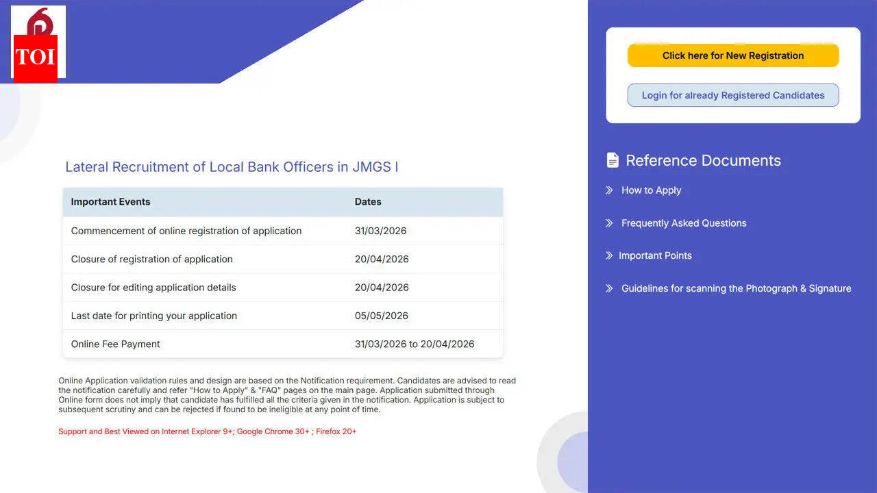 Punjab and Sind Bank LBO recruitment 2026 begins for 1000 vacancies across 17 states; check direct link and notification PDF here