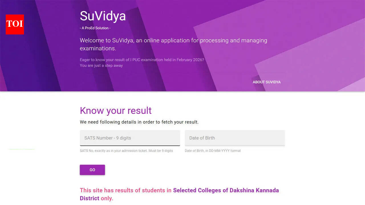 Karnataka 1st PUC results 2026 declared at kseab.karnataka.gov.in; KSEAB releases marks memo via official portal