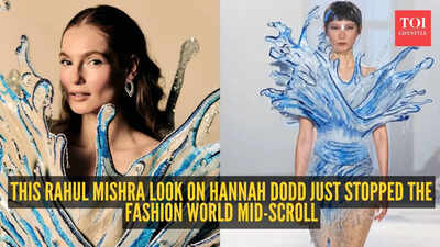 From Bridgerton to breathtaking: Hannah Dodd’s Rahul Mishra look has the internet obsessed