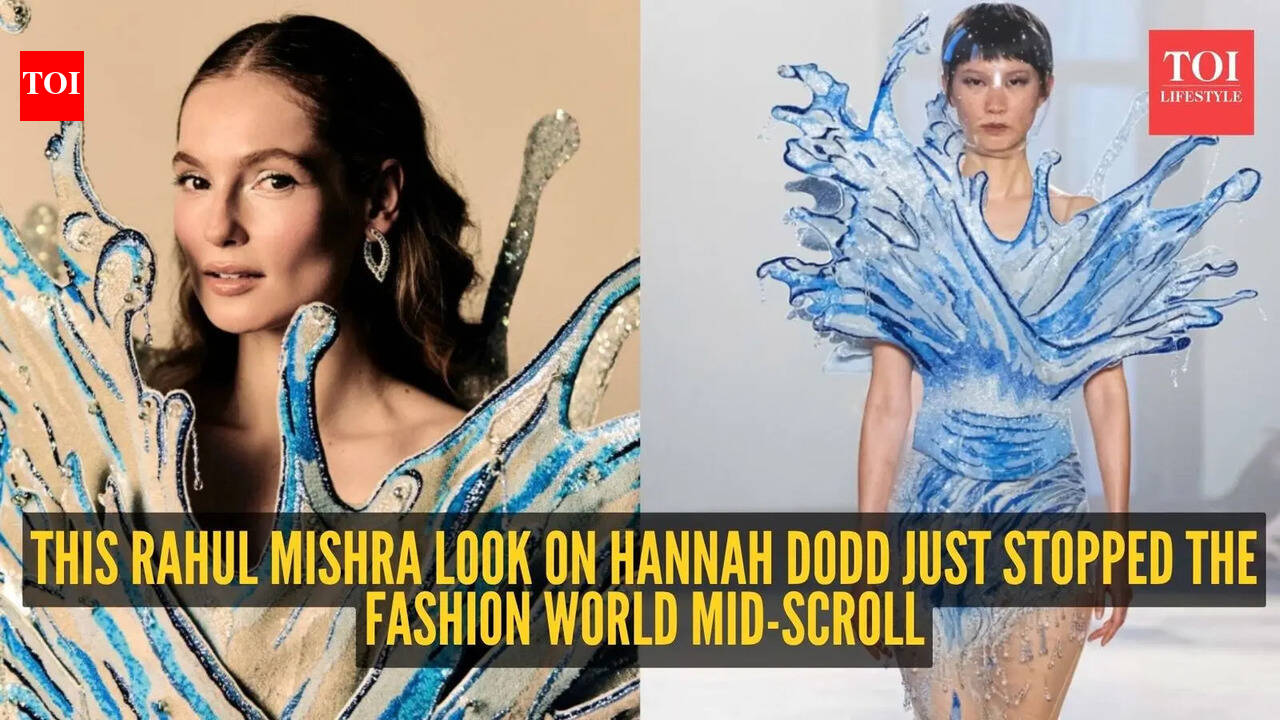 From Bridgerton to breathtaking: Hannah Dodd’s Rahul Mishra look has the internet obsessed