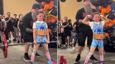 9-year-old Lucy Milgrim lifts 180 lbs at Arnold Sports Festival, leaves internet stunned