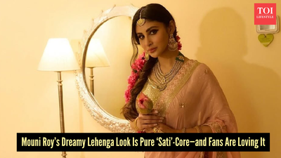 Mouni Roy’s traditional lehenga look is giving major ‘Devi Sati’ throwback energy, and fans are officially obsessed