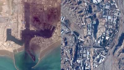 From ports to air bases: New satellite images show destruction across Middle East amid Iran war
